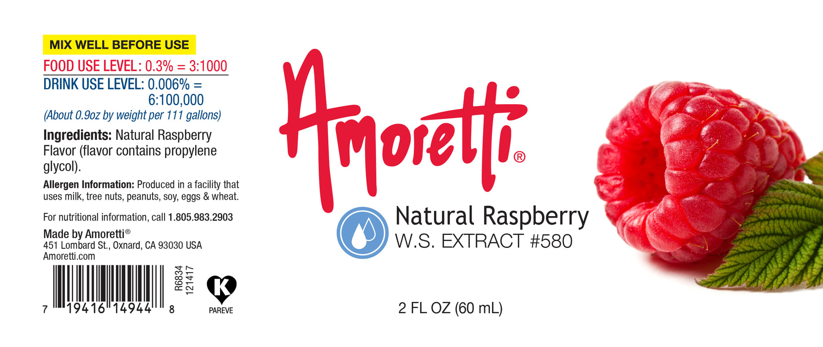 Raspberry Extract Natural Water Soluble