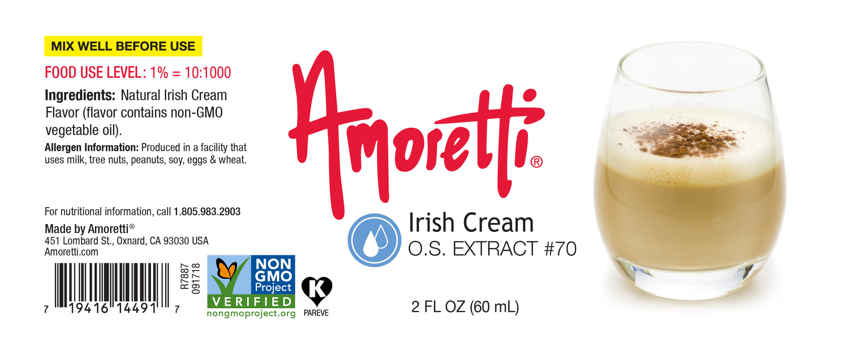 Irish Cream Extract Oil Soluble