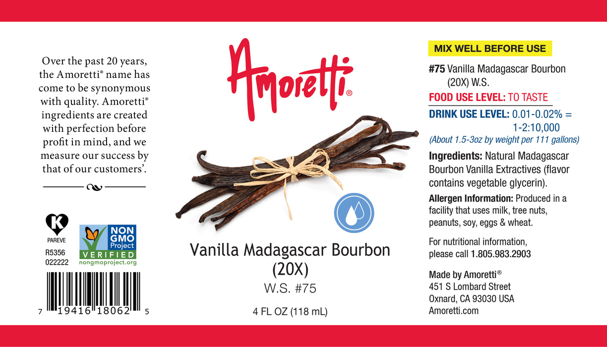 Vanilla Madagascar Bourbon Water Soluble 20X