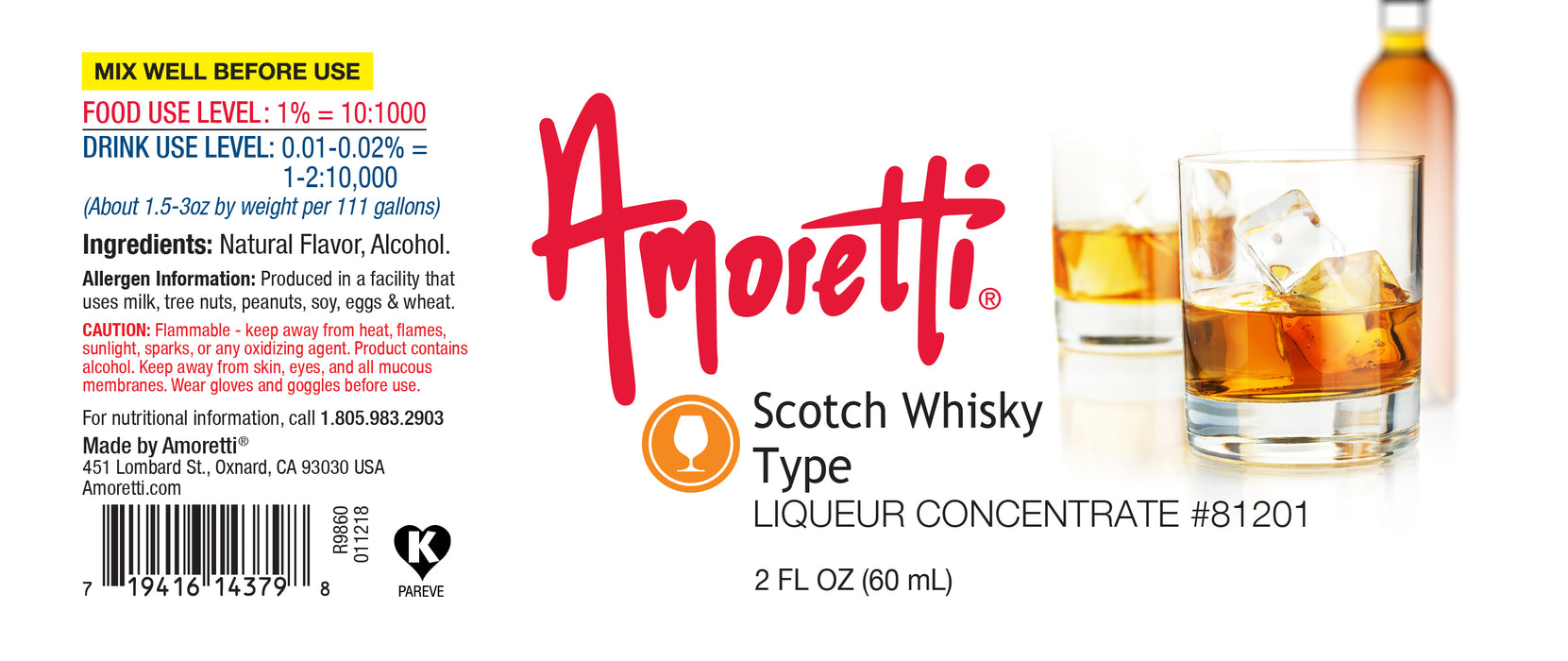 Scotch Whisky Type Liqueur Concentrate