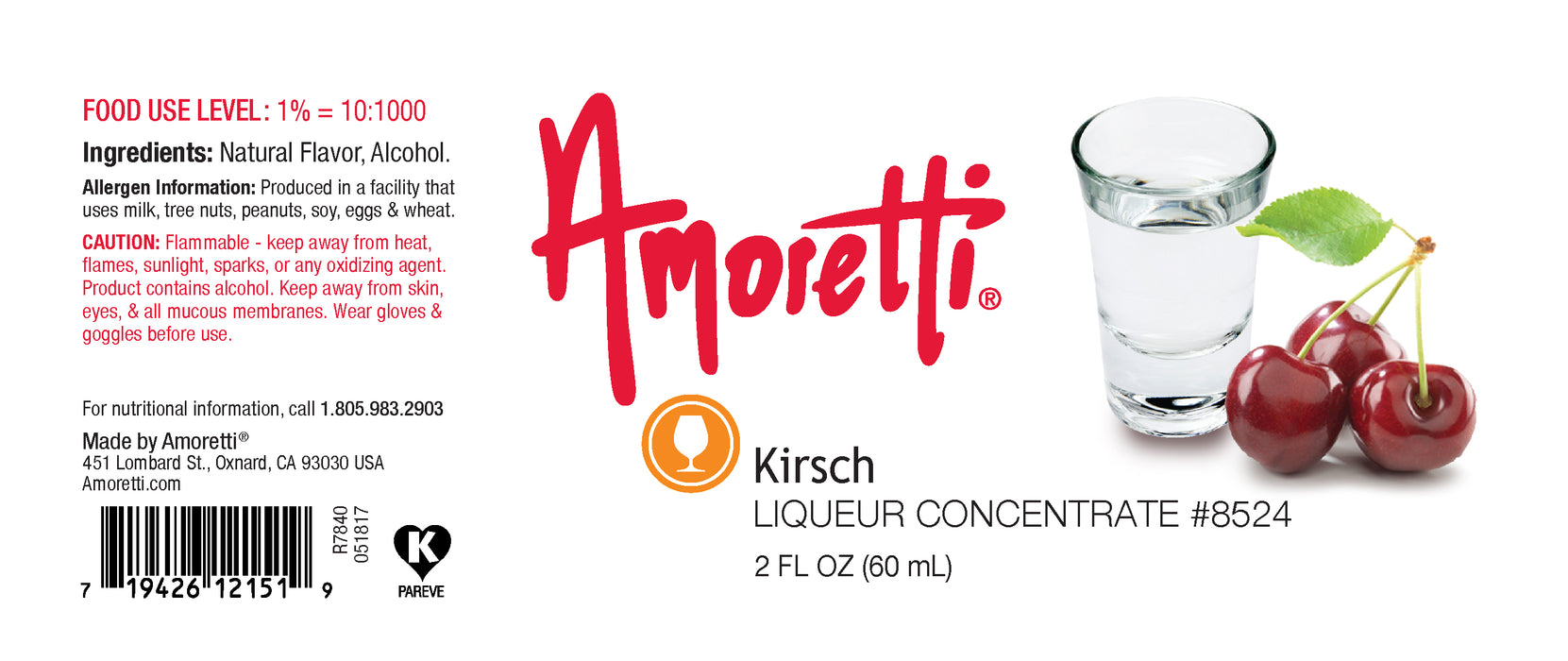 Kirsch Liqueur Concentrate