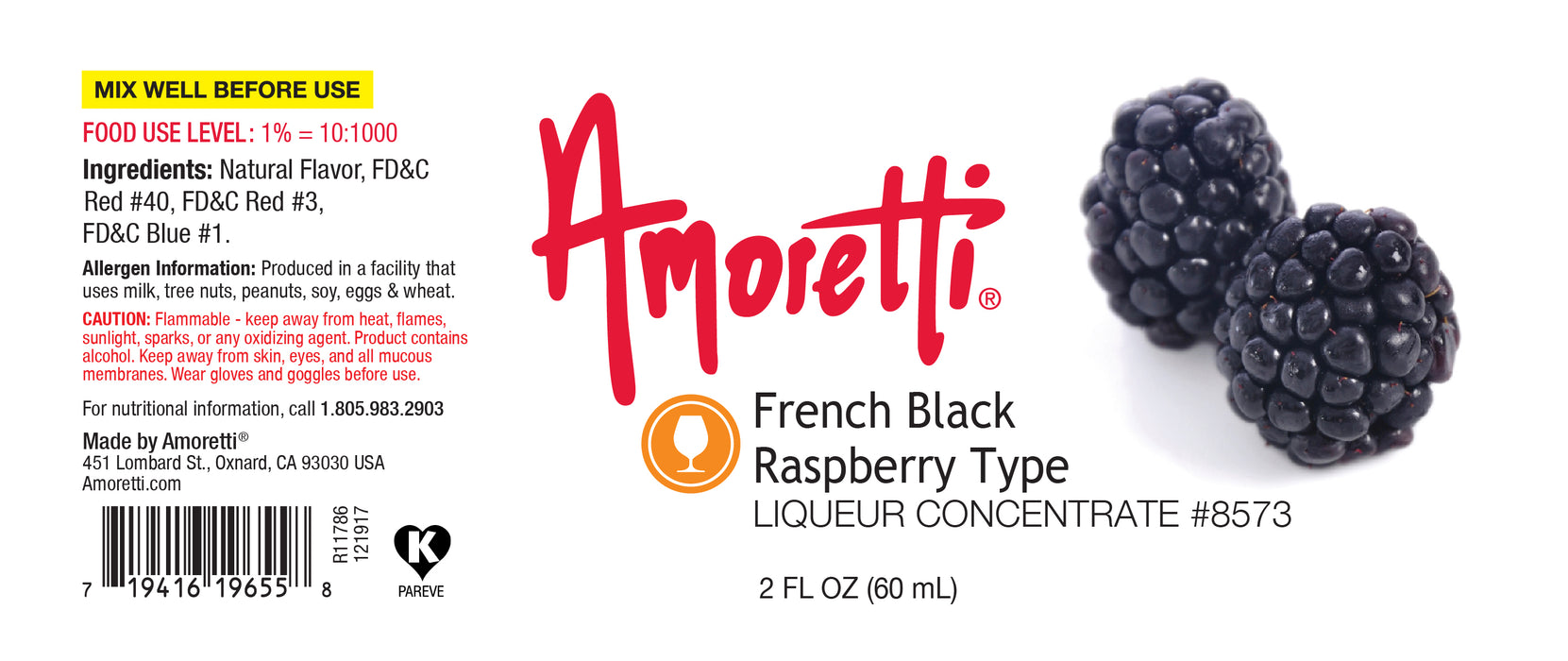 French Black Raspberry Type — Amoretti
