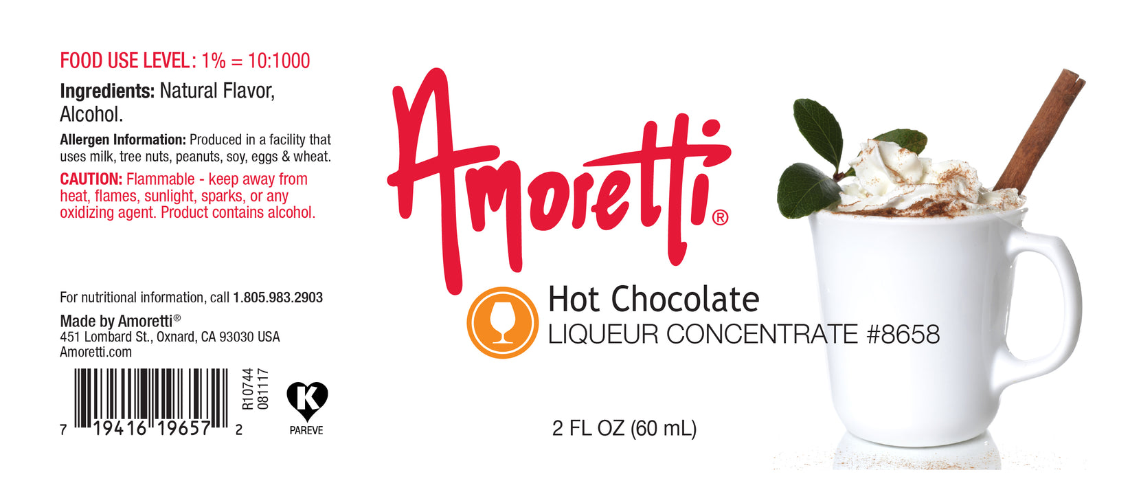 Hot Chocolate Liqueur Concentrate