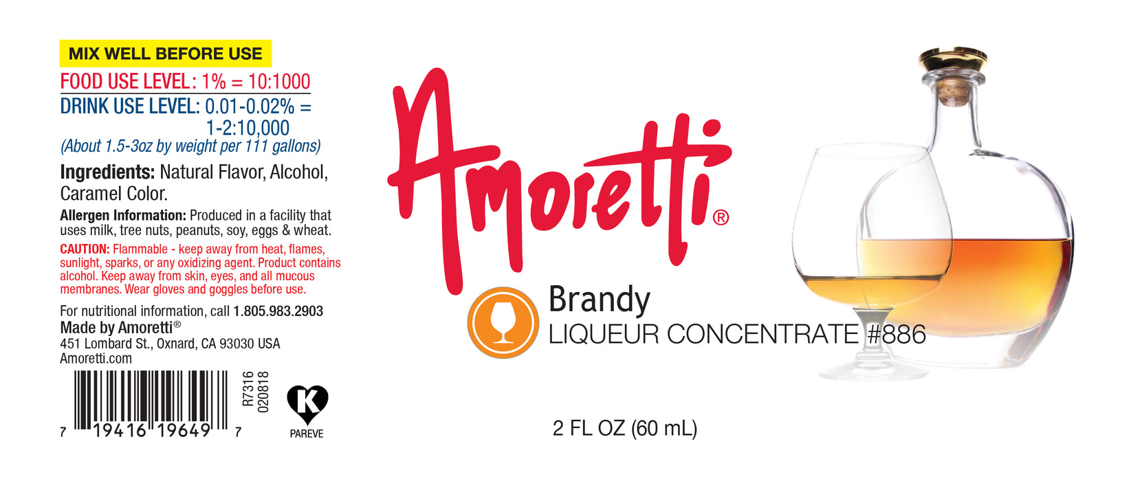 Brandy Liqueur Concentrate