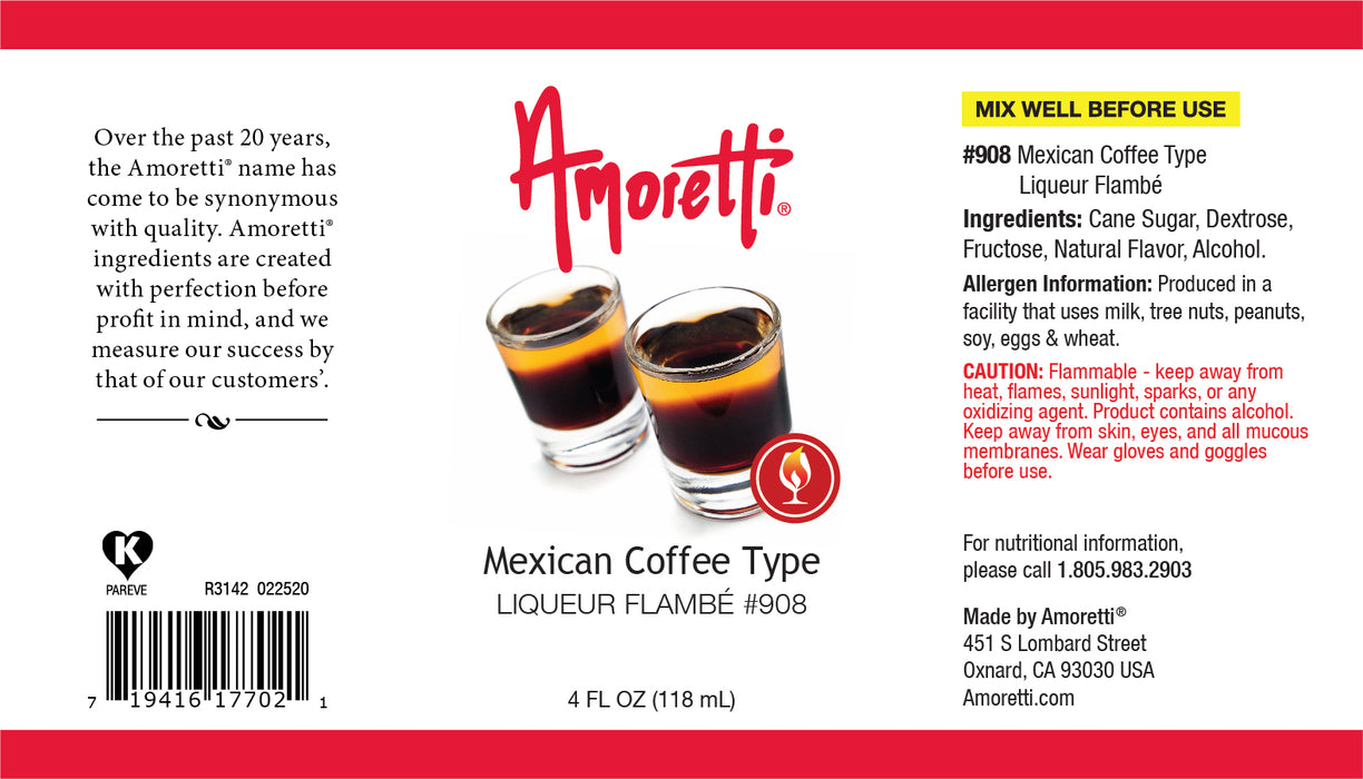 Mexican Coffee Type Liqueur Flambe