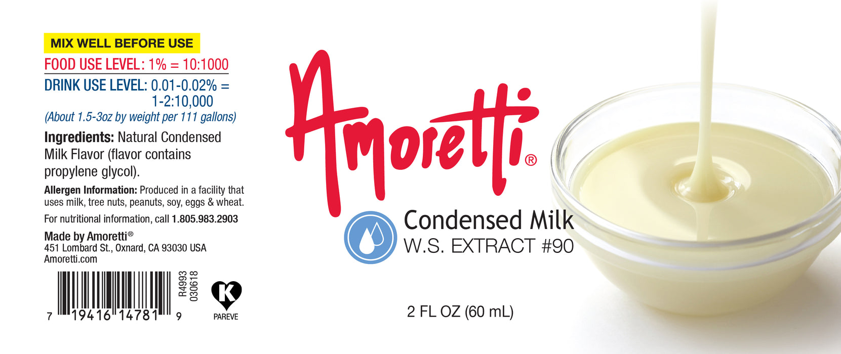 Condensed Milk Extract Water Soluble