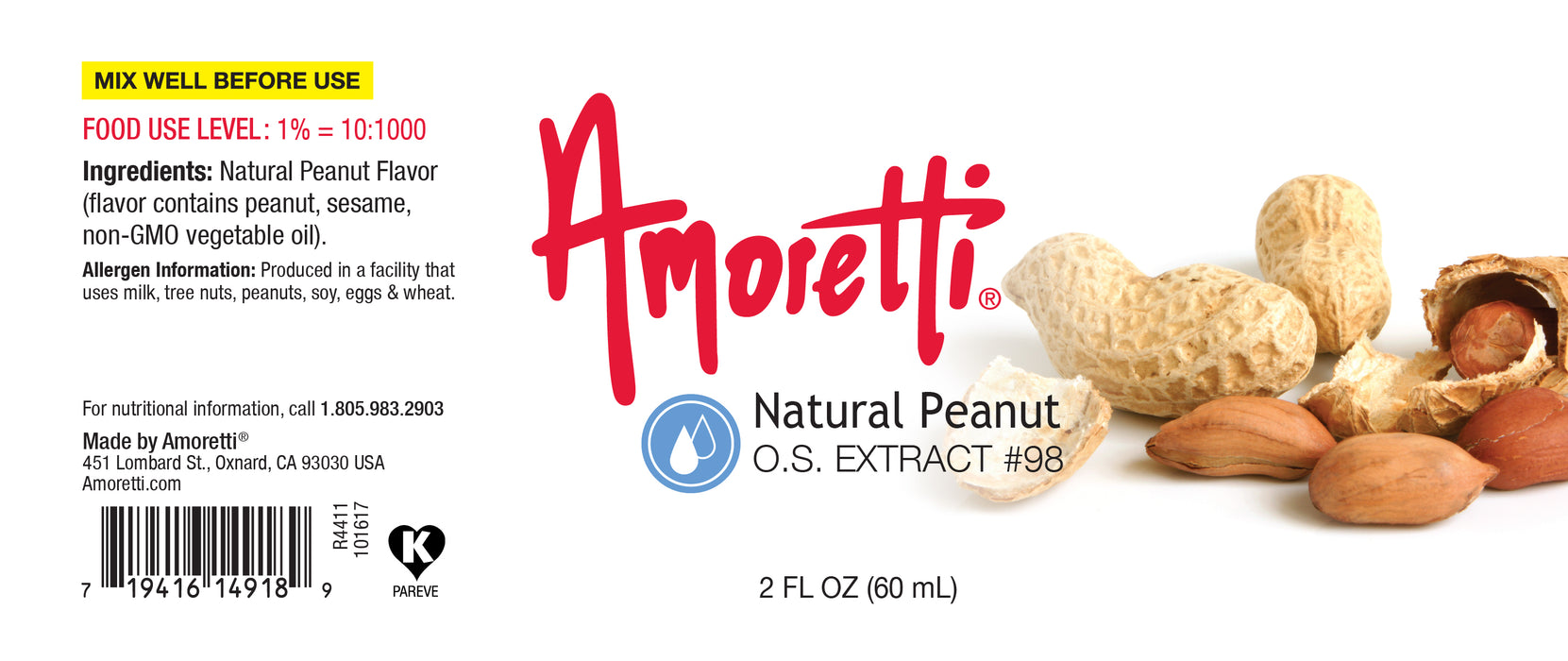 Natural Peanut Extract Oil Soluble