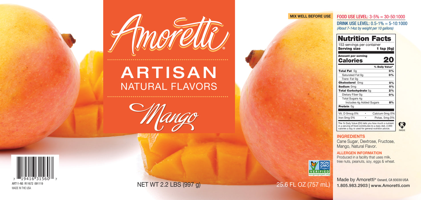 Natural Mango Artisan Flavor