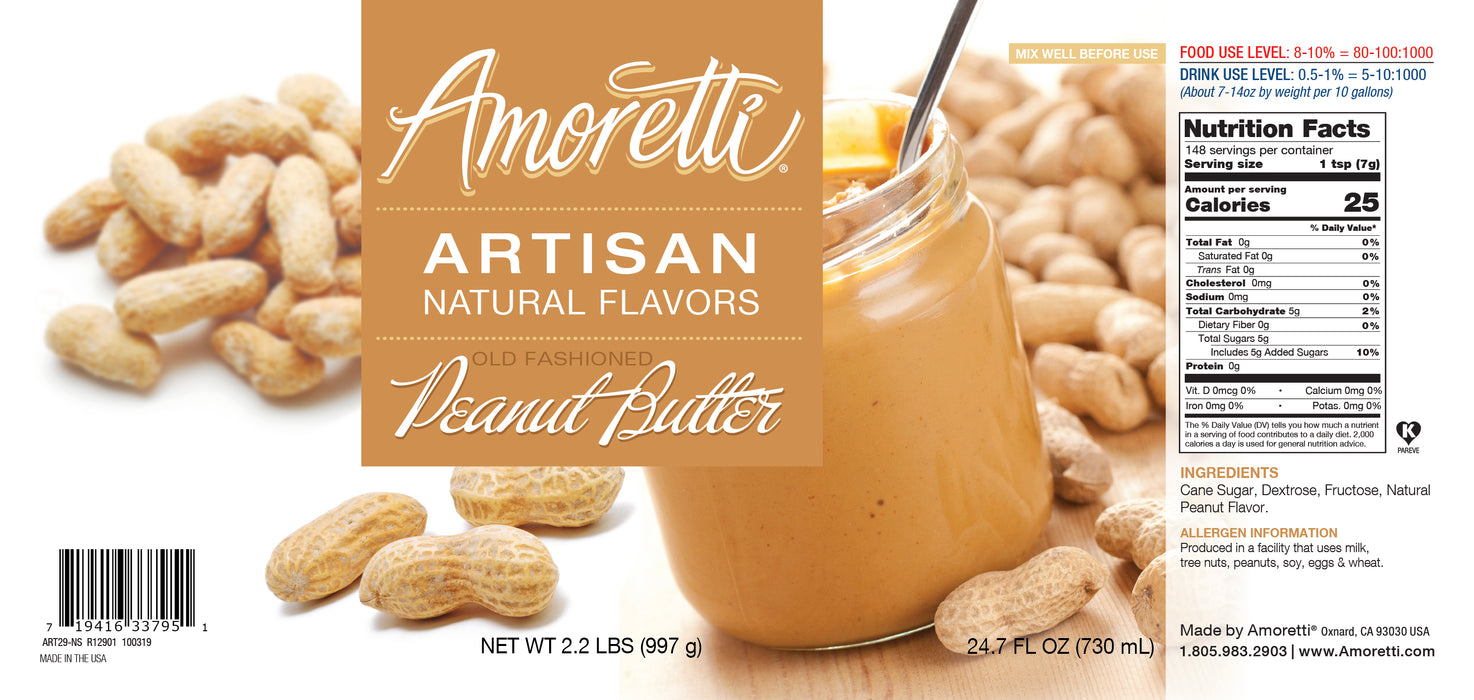 Natural Old Fashioned Peanut Butter Artisan Flavor