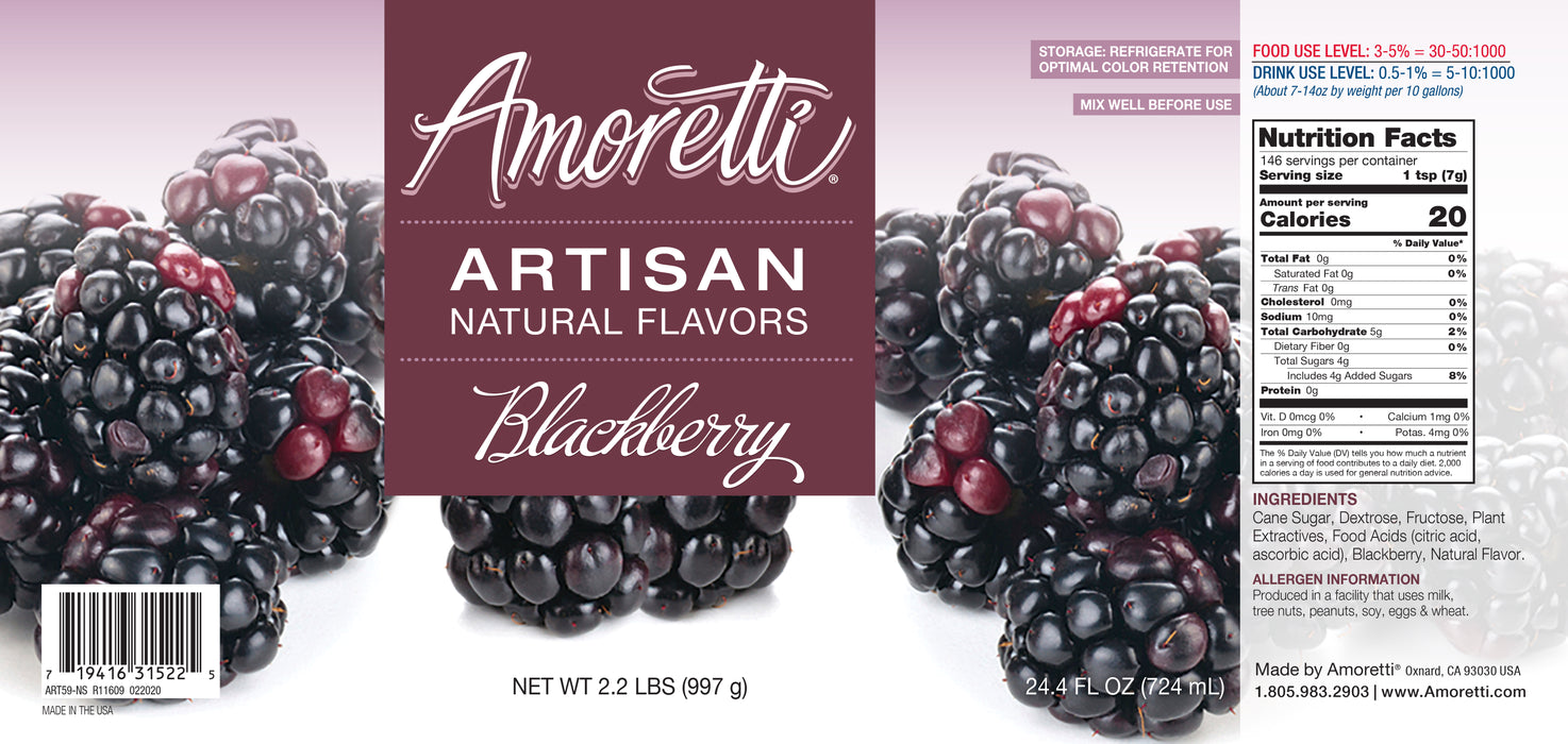 Natural Blackberry Artisan Flavor
