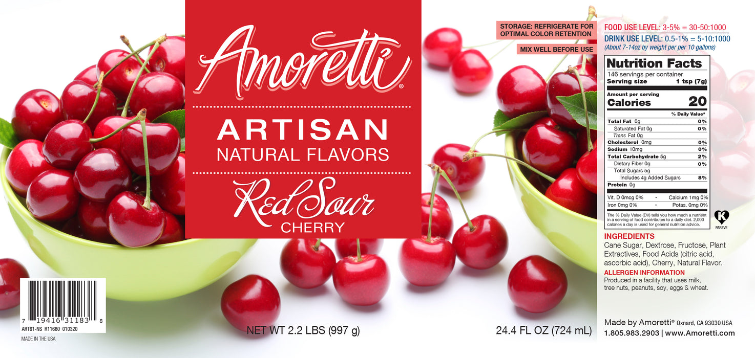 Natural Red Sour Cherry Artisan Flavor
