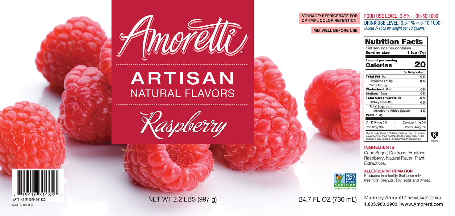 Natural Raspberry Artisan Flavor Paste
