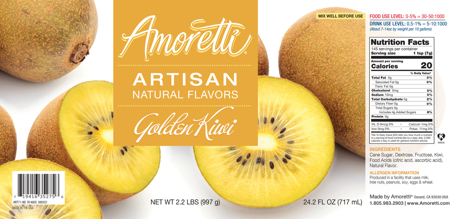 Natural Golden Kiwi Artisan Flavor