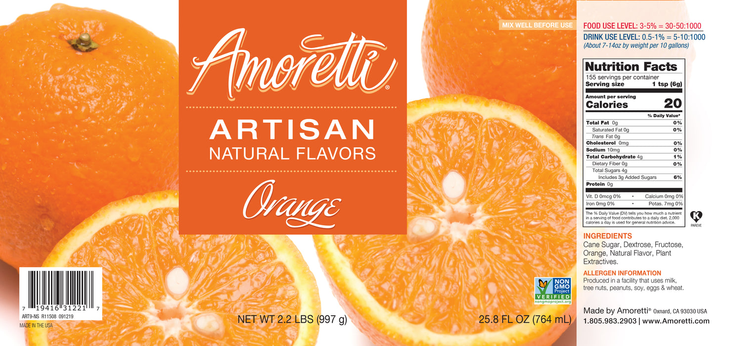 Natural Orange Artisan Flavor