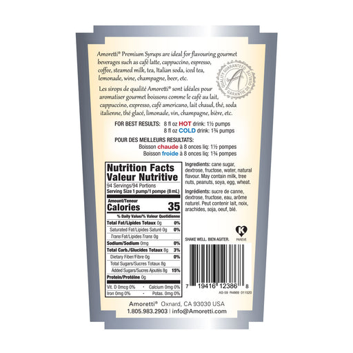 Amoretti Premium Champagne Syrup