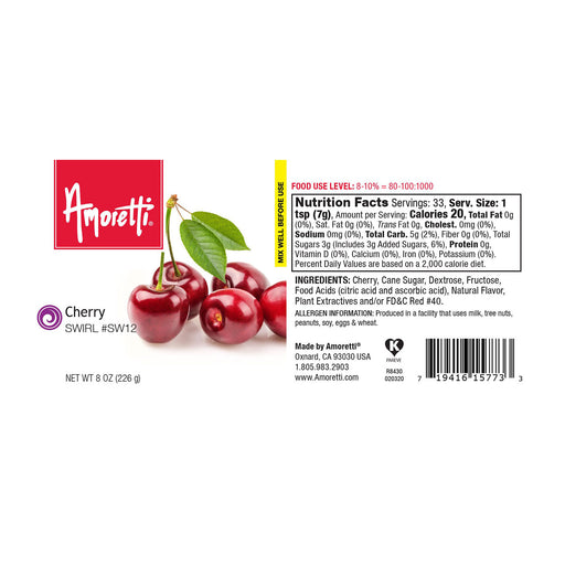 Amoretti’s Cherry Marbleizing Swirl is deliciously sweet and irresistibly tart. 