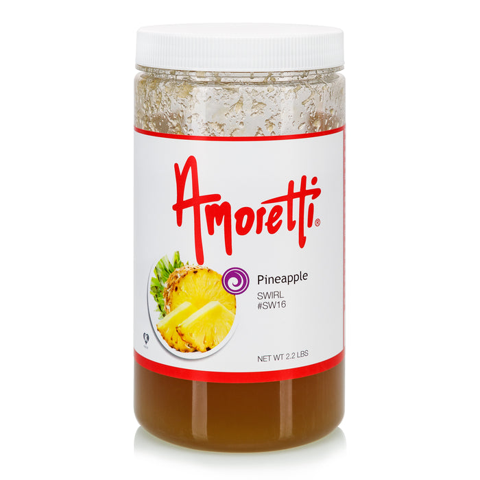 Amoretti’s Pineapple Marbleizing Swirl is bursting with the tropical taste of juicy pineapple.