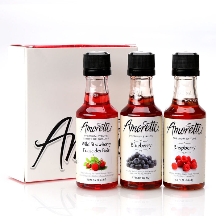 Amoretti Premium Berry 3 Pack 50mL Syrups