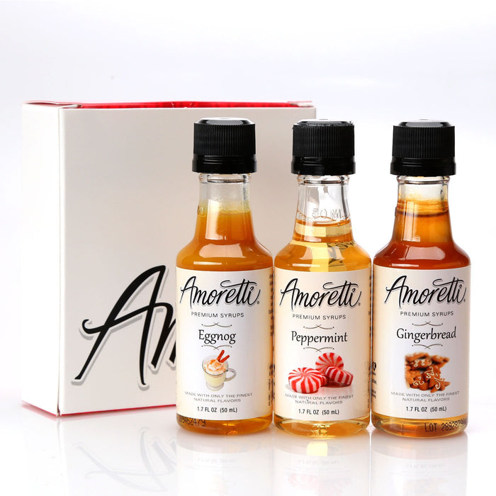 Amoretti Premium Christmas 3 Pack 50mL Syrups