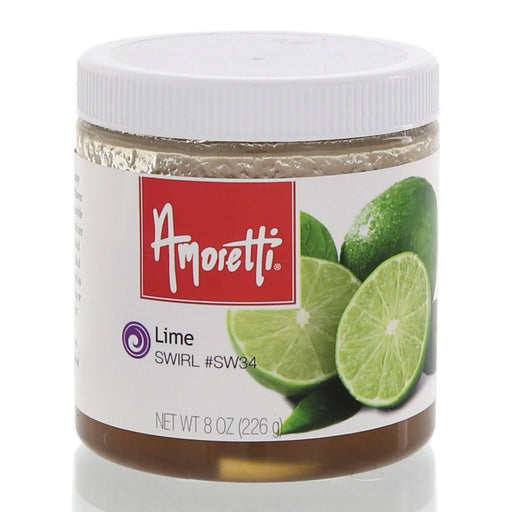 Amoretti’s Lime Marbleizing Swirl is deliciously fruity and irresistibly tart.