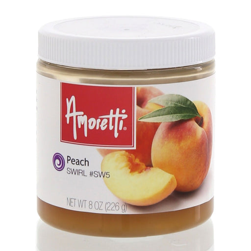 Amoretti’s Peach Marbleizing Swirl